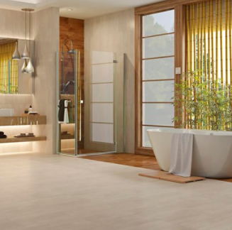 Piso Ldl 60X60 Travertino Bege Reto Acetinado Extra