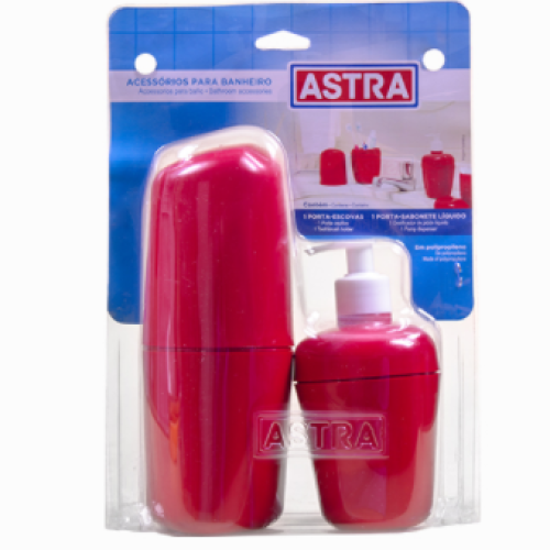 Kit Acessórios Astra 2 Peças Kbb1/2*Pra Prata